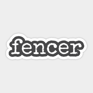 fencer Sticker